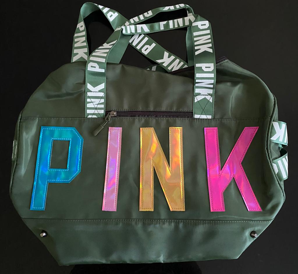 Pink gym bag