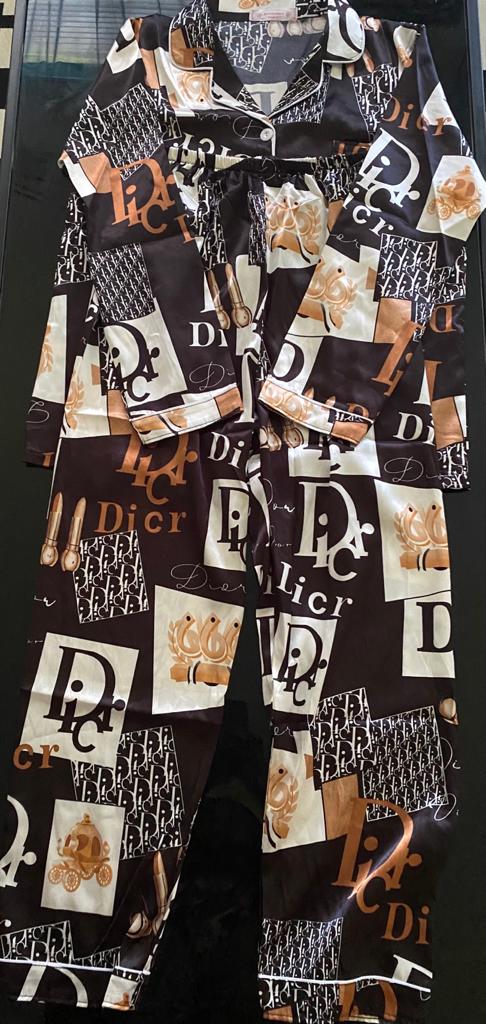 Luxury designer Silk two piece sleepwear combines elegance and comfort